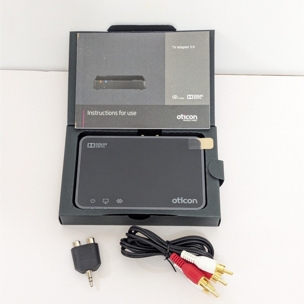 Oticon TV Adapter 3.0 For Hearing Aids TVA3 Bluetooth Accessory Transmitter